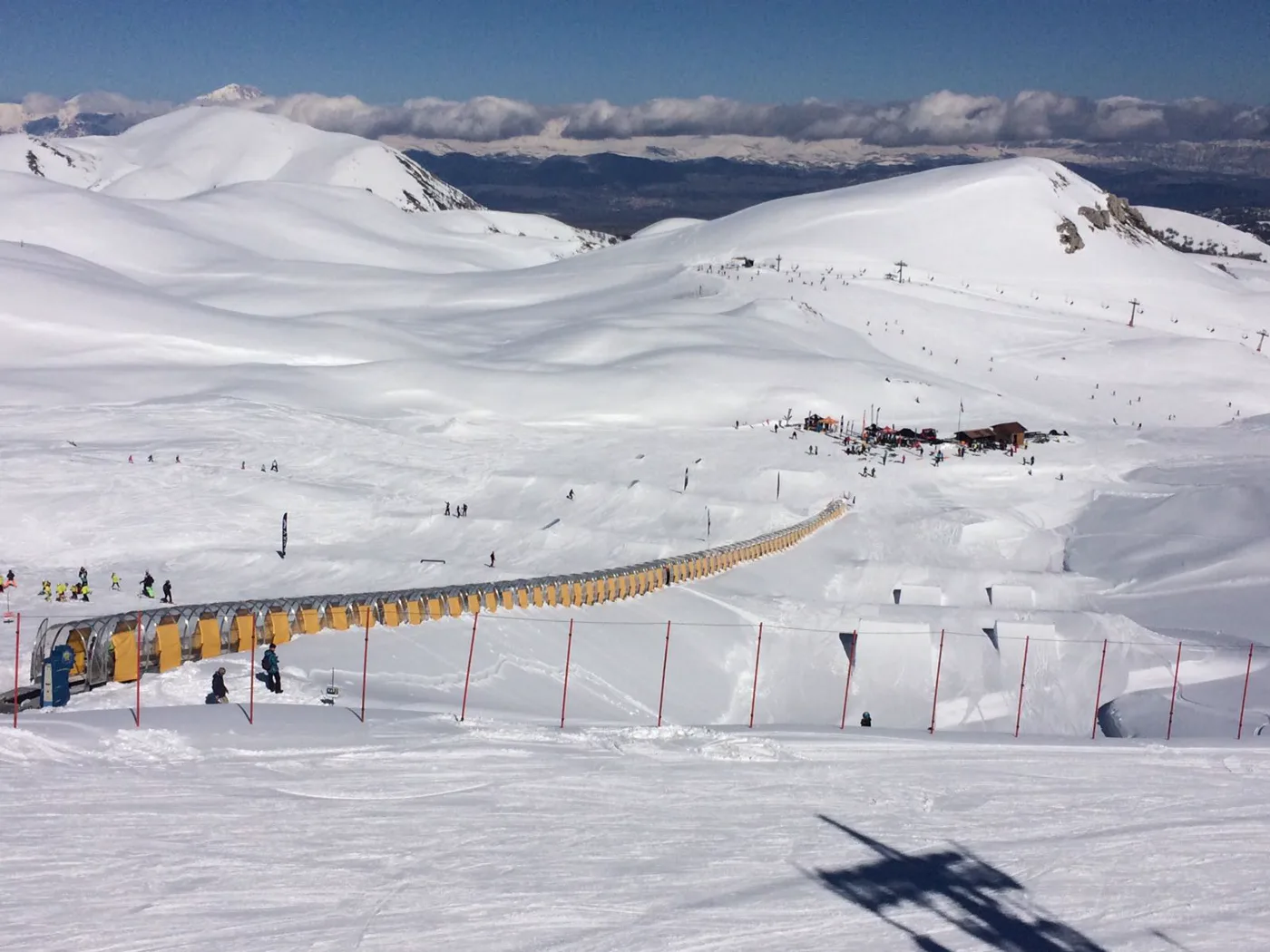 Piste e snowpark di Ovindoli Monte Magnola